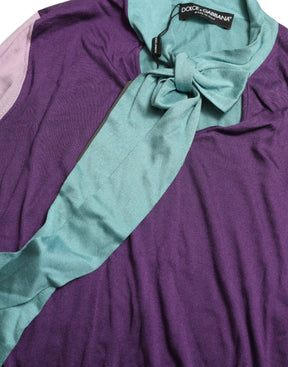 Dolce & Gabbana Multicolor Pullover mit Schleifenbefestigung