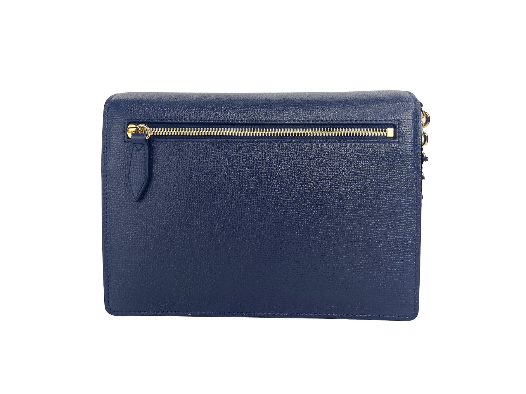 Burberry Macken Kleine Regency Blue House Check Leder Crossbody Tasche