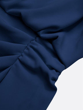 Ärmelloses Midi-Kleid in strahlendem Blau - Perfekt für den Herbstsstart