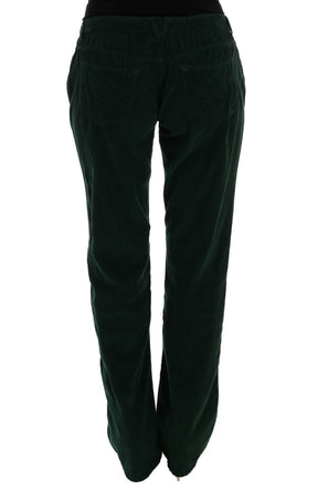 Dolce & Gabbana Grüne Baumwoll-Corduroys Jeans