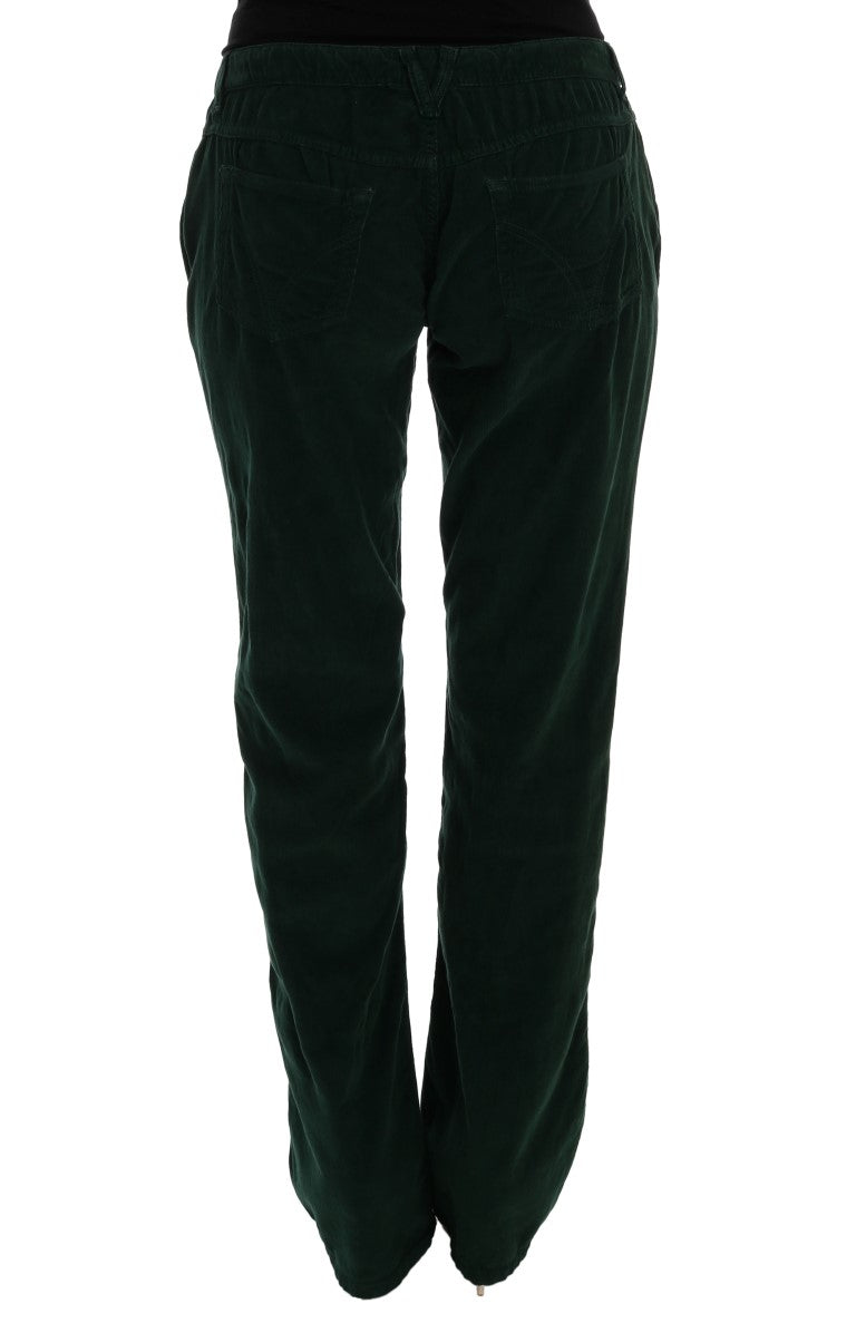 Dolce & Gabbana Grüne Baumwoll-Corduroys Jeans