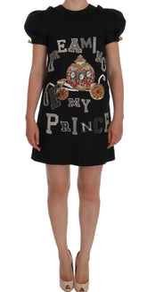 Dolce & Gabbana Graues Kristallkleid "Träume von meinem Prinzen