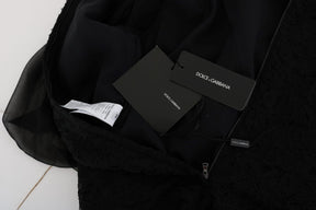Dolce & Gabbana Rotes Herz-Shiftkleid mit schwarzer Spitze