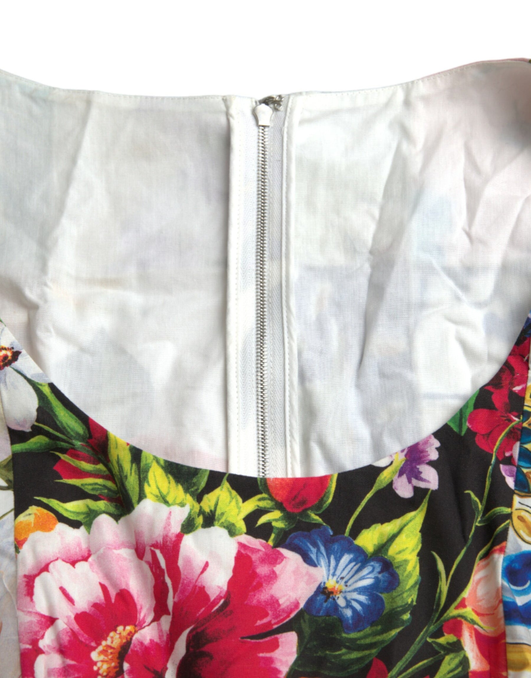 Dolce & Gabbana Multicolor Patchwork-Baumwoll-Minikleid Aline