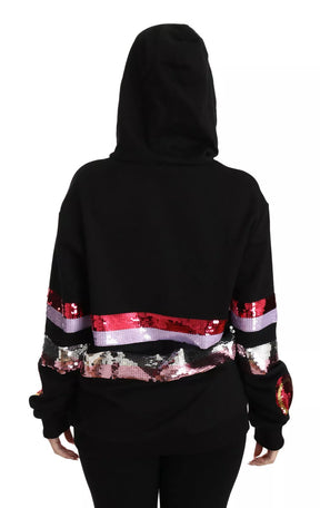 Dolce & Gabbana DG Pailletten Pullover mit Kapuze