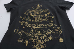 Dolce & Gabbana Graues Baumwolle 2017 Motiv T-Shirt
