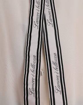 Dolce & Gabbana Weißes langärmeliges Blusentop mit Knopfleiste