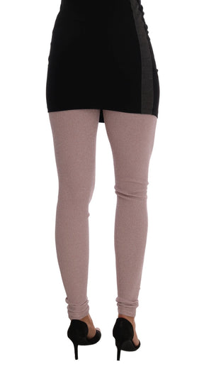 Dolce & Gabbana Rosa Stretch-Taillenstrumpfhose Strümpfe