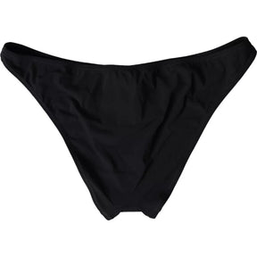 Dolce & Gabbana Schwarze Nylon Bademode Beachwear Bottom Bikini