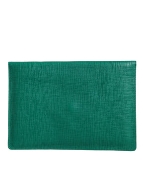 Dolce & Gabbana Grüne Lederhandtasche Clutch Mini Purse Pouch Tablet Case