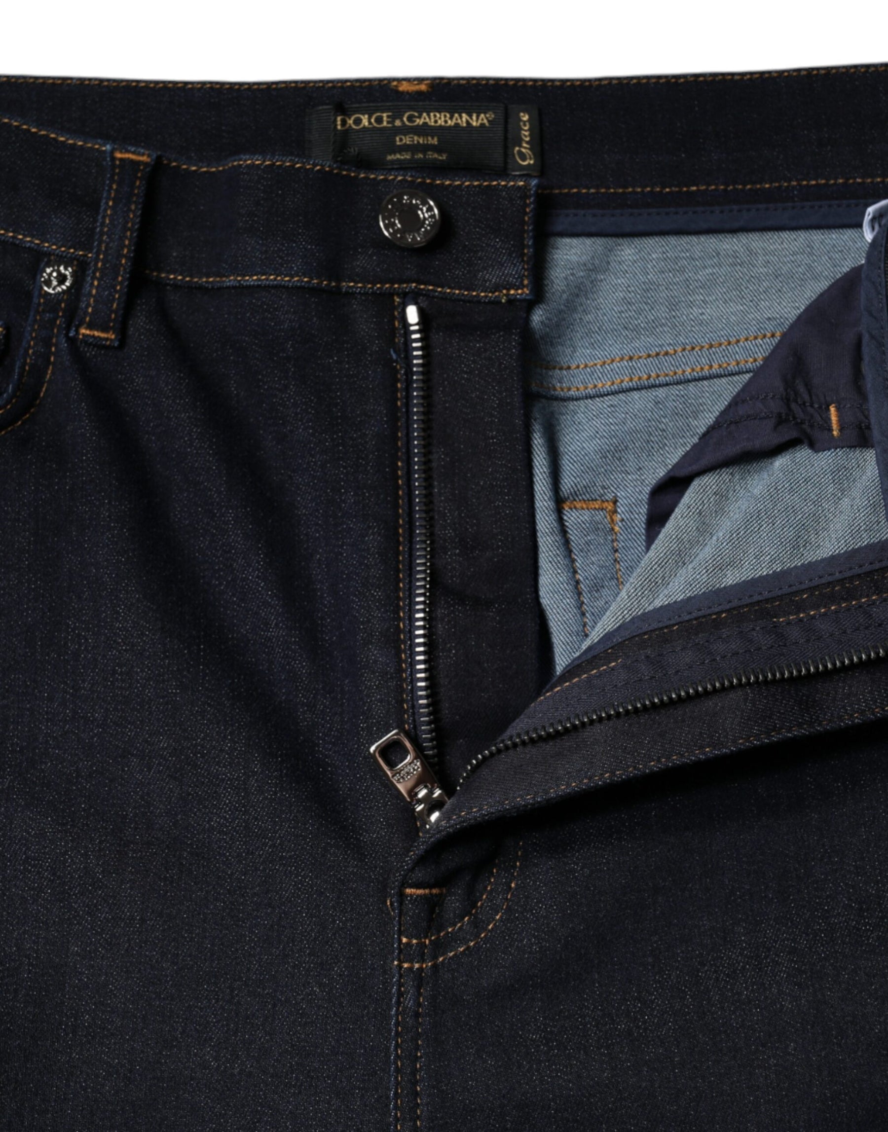 Dolce & Gabbana Schwarze GRACE High Waist Skinny Denim Jeans