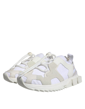 Dolce & Gabbana Weiß Mesh Sorrento Trekking Turnschuhe Schuhe
