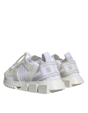 Dolce & Gabbana Weiß Mesh Sorrento Trekking Turnschuhe Schuhe