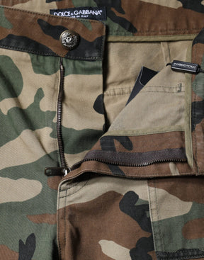 Dolce & Gabbana Mehrfarbige Camouflage Cargo-Hose