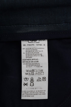 Dolce & Gabbana Kurzer blauer gestreifter Mini-Denim-Rock