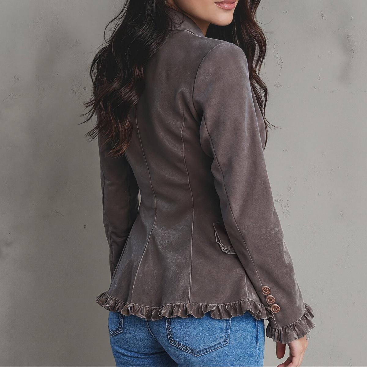 Winter Retro Blazer tailliert – eleganter Vintage Look