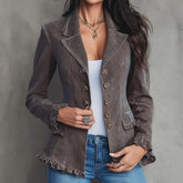 Winter Retro Blazer tailliert – eleganter Vintage Look