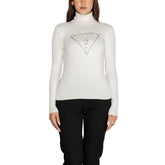 Guess Weißer Viskose-Rollkragenpullover