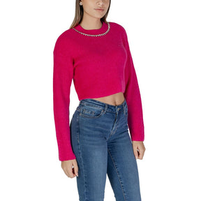 Only Rosa Pullover aus recyceltem Polyester