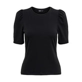 Only Schwarzes T-Shirt aus Baumwolle