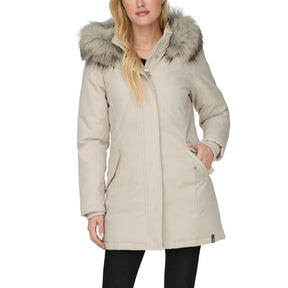 Only Beigefarbener Polyester-Parka
