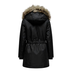Only Schwarzer Polyester-Parka