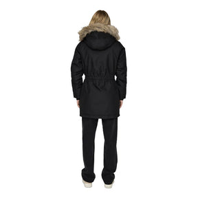 Only Schwarzer Polyester-Parka