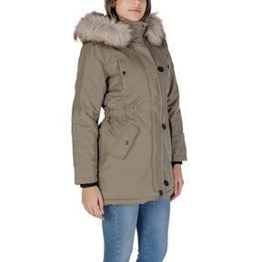 Only Grüner Polyester-Parka