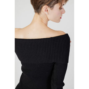 Only Schwarzer Viskose-Pullover
