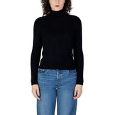 Guess Schwarzer Rollkragenpullover aus Polyamid