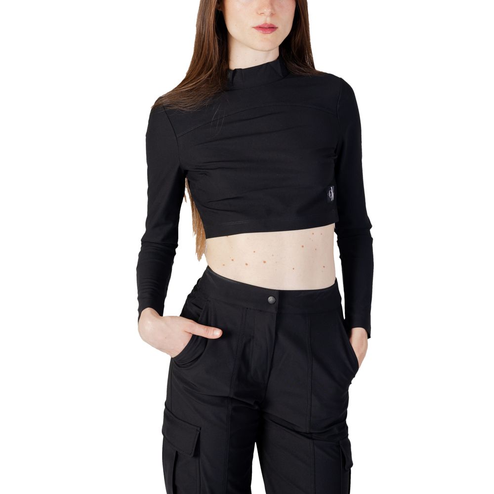 Calvin Klein Jeans Schwarzes Oberteil aus wiederverwertetem Polyester