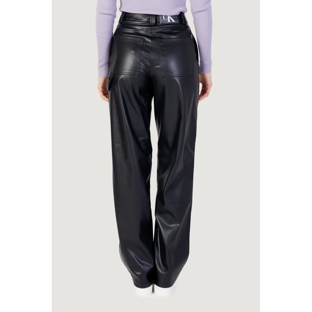 Calvin Klein Jeans Schwarze Hose aus recyceltem Polyester