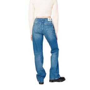 Calvin Klein Jeans Blaue Mom-Jeans aus Baumwolle