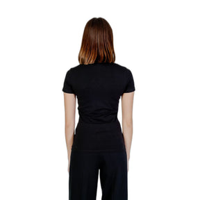 Guess Schwarzes T-Shirt aus Baumwolle