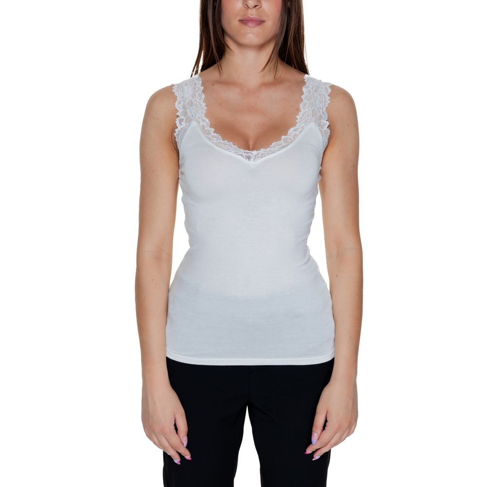 Vero Moda Weißes Viskose-Tank-Top