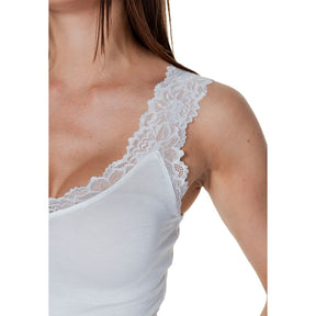 Vero Moda Weißes Viskose-Tank-Top