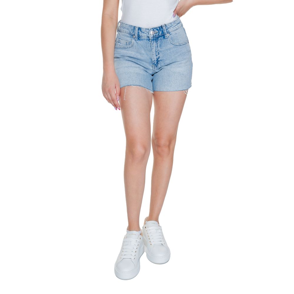Vero Moda Hellblaue Baumwoll-Shorts