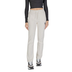 Guess Active Cremefarbene Baumwoll-Jogger Workout-Hose