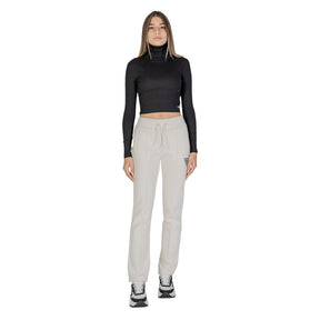 Guess Active Cremefarbene Baumwoll-Jogger Workout-Hose