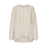 Vero Moda Beigefarbener Baumwollpullover