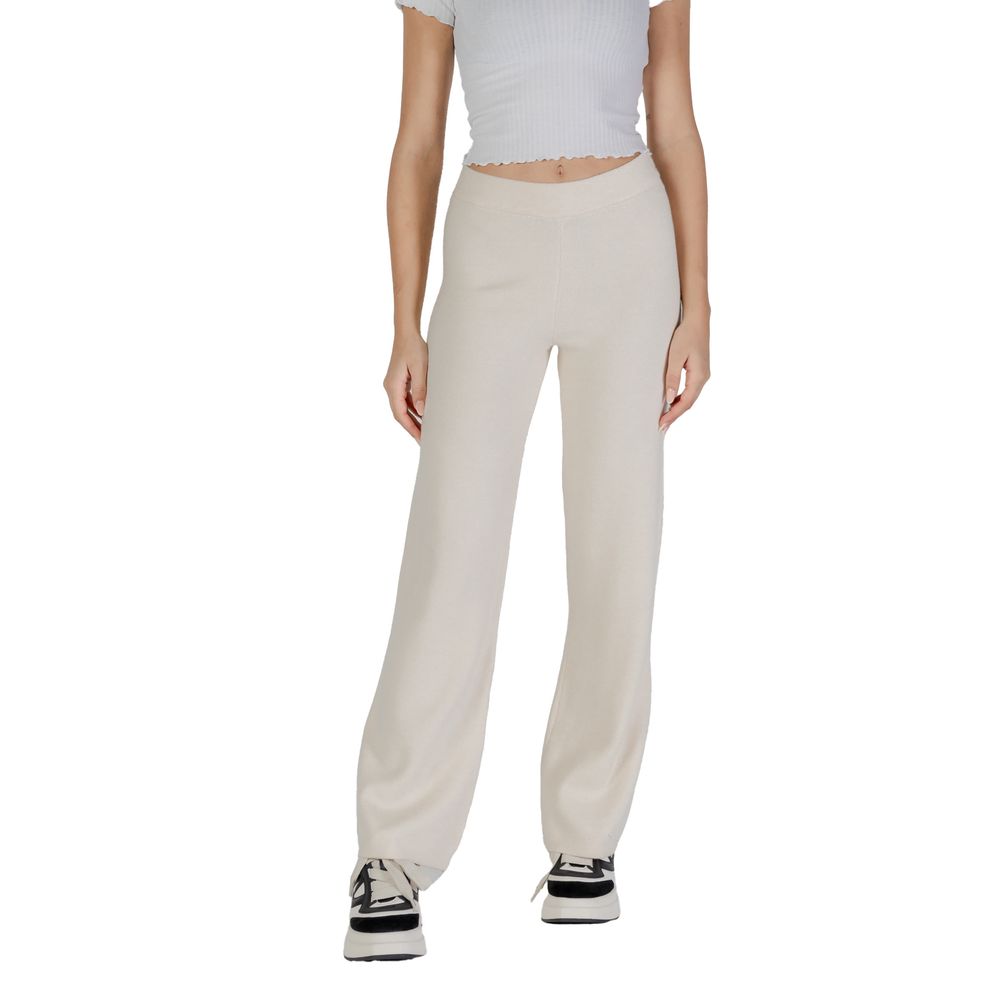 Vero Moda Cremefarbene Viskosehose