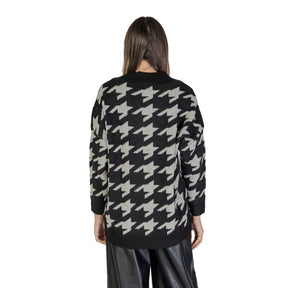 Vero Moda Schwarzer und weißer Marabu Cardigan