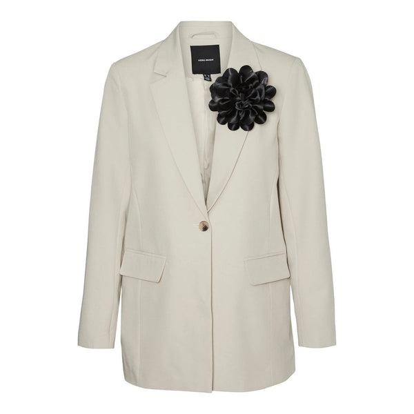 Vero Moda Beigefarbener Polyester-Blazer