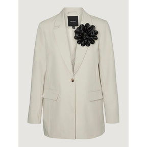 Vero Moda Beigefarbener Polyester-Blazer