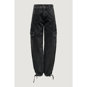 Only Schwarze Boyfriend-Jeans aus Baumwolle