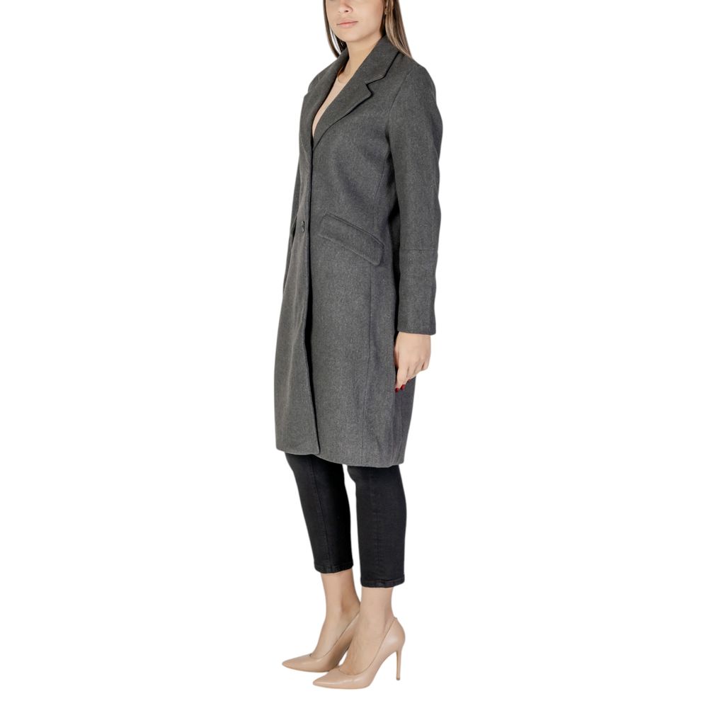 Vero Moda Grauer Polyester-Mantel