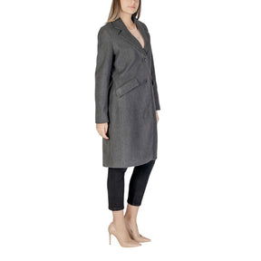 Vero Moda Grauer Polyester-Mantel