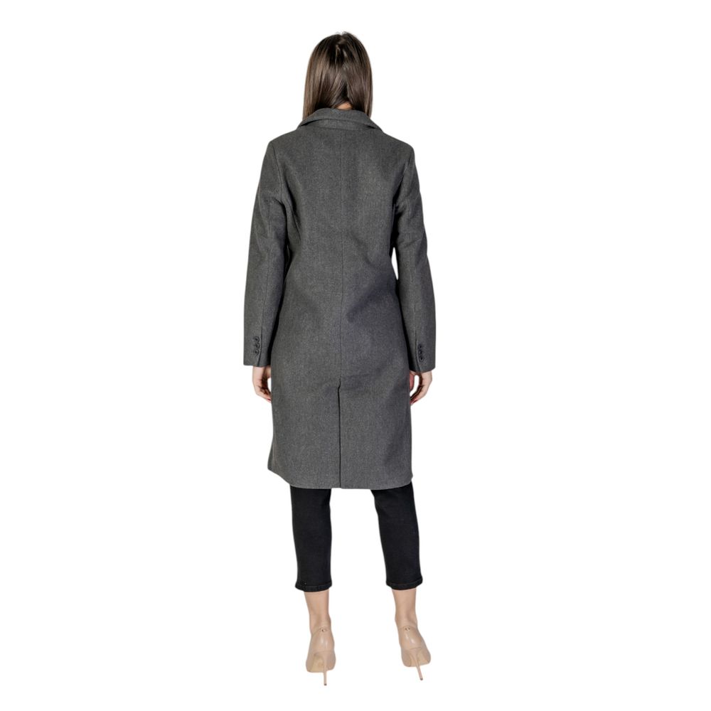 Vero Moda Grauer Polyester-Mantel
