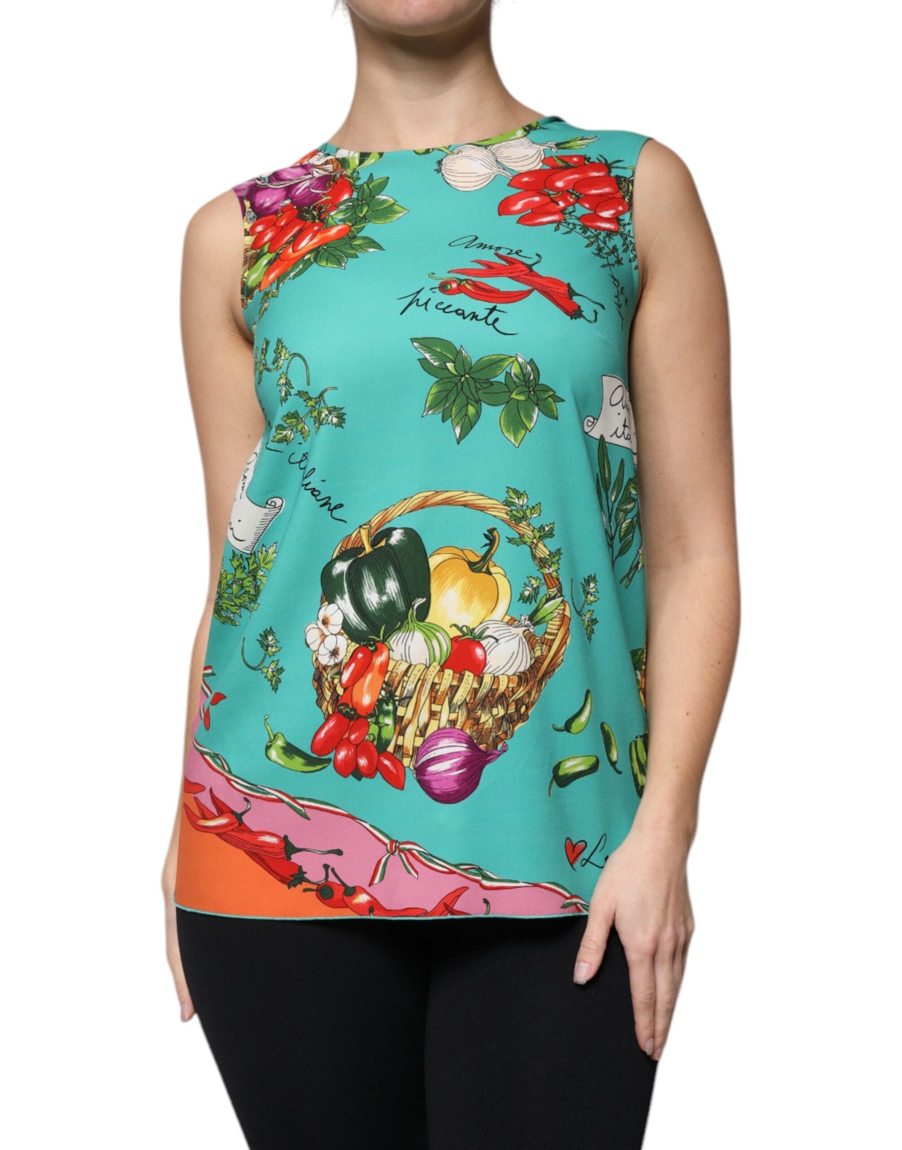 Dolce & Gabbana Multicolor Gemüse ärmelloses Tank-Top