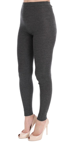 Dolce & Gabbana Graue Kaschmir-Stretch-Strumpfhose